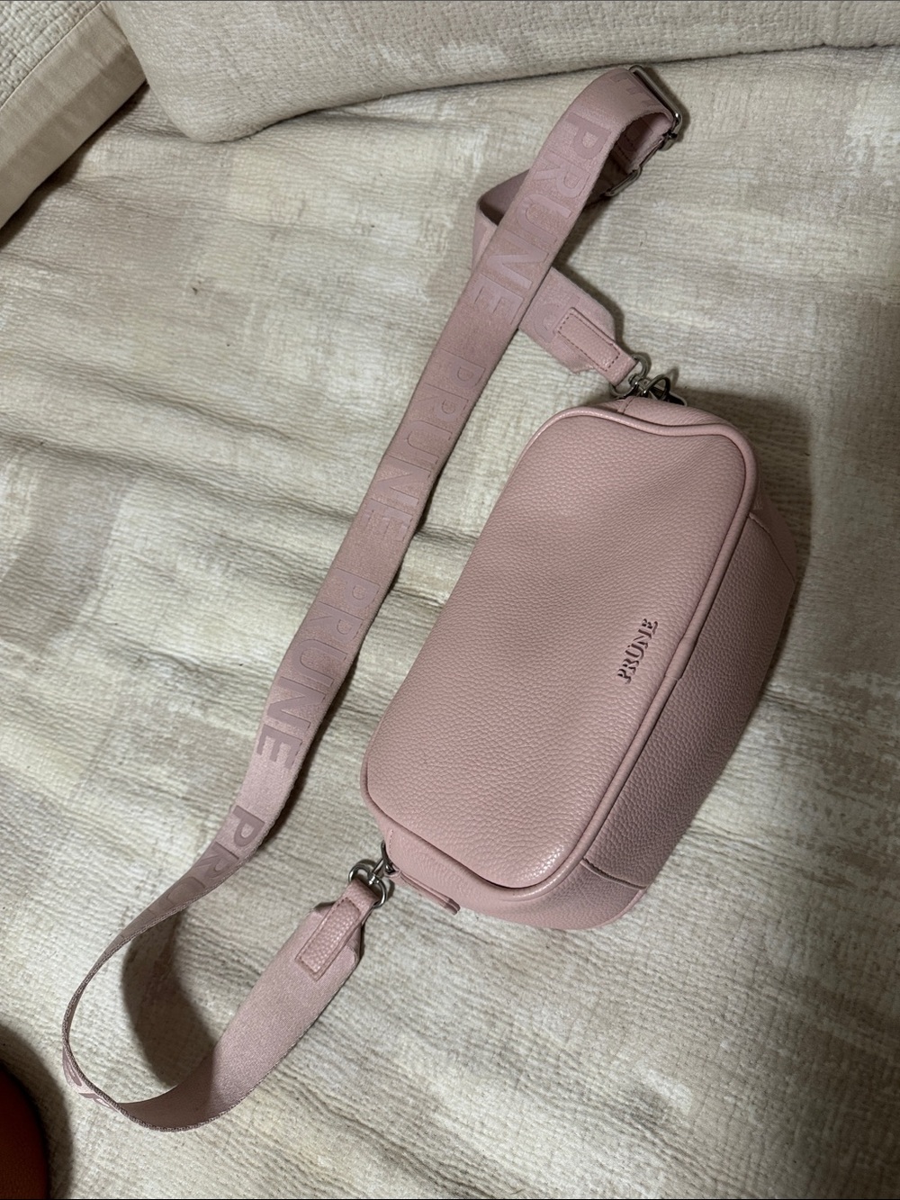 Pixie Mood Blush Pink Pebbled Crossbody Camera Bag